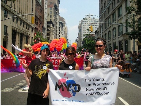 Manhattan Young Democrtas March in 2010 Pride Parade