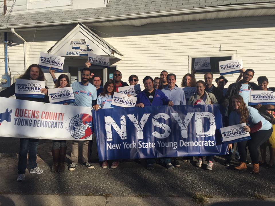 NYSYD Campaigning for State Senator Todd Kaminsky