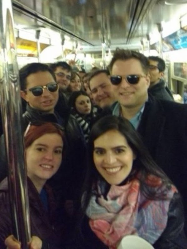 Attendees of #YDANYC on the 1 train