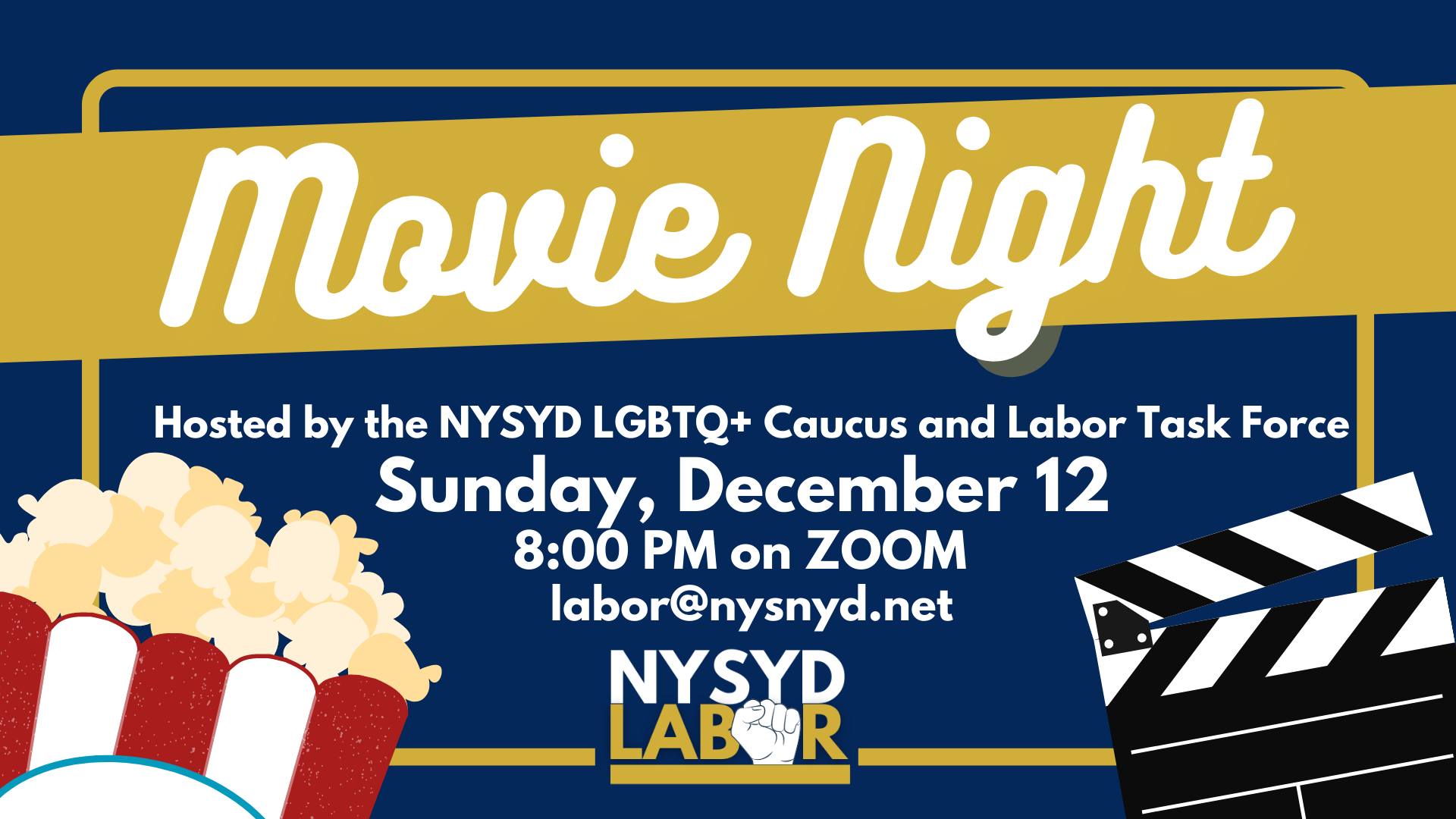 NYSYD Labor Task Force/LGBTQ Caucus Movie Night